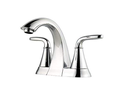 Price Pfister F-048-PD Pasadena Centerset Two Handle Bathroom Faucet, 4 Inch, Chrome Finish