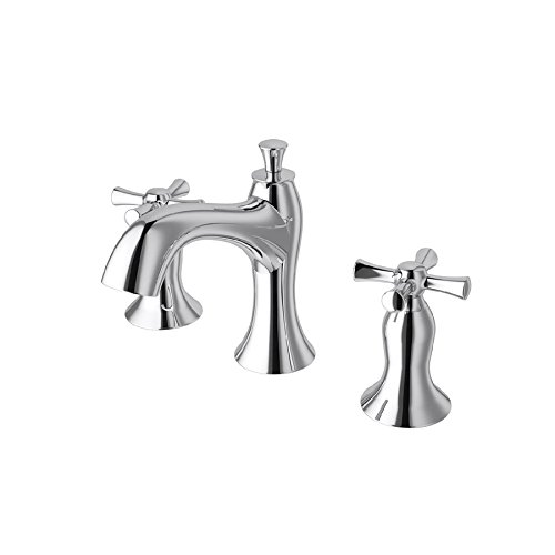 Jacuzzi Taborfield Polished Chrome 2-Handle Widespread WaterSense Bathroom Faucet (Drain Included)
