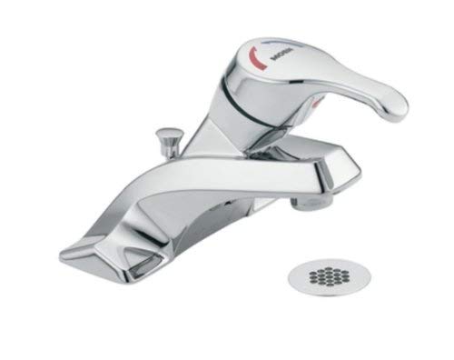 Moen 8434 Commercial M-Bition 4-Inch Centerset Lavatory Faucet with Grid Strainer 1.5 gpm, Chrome