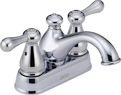 Delta 2578LF-278 Leland Two Handle Centerset Bathroom Faucet, Chrome