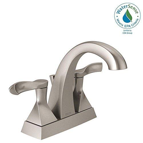 Delta Everly 4 in. Centerset 2-Handle Bathroom Faucet in SpotShield Brushed Nickel