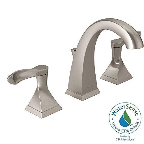 Everly 8 in. Widespread 2-Handle Bathroom Faucet with Metal Drain Assembly in SpotShield Brushed Nic