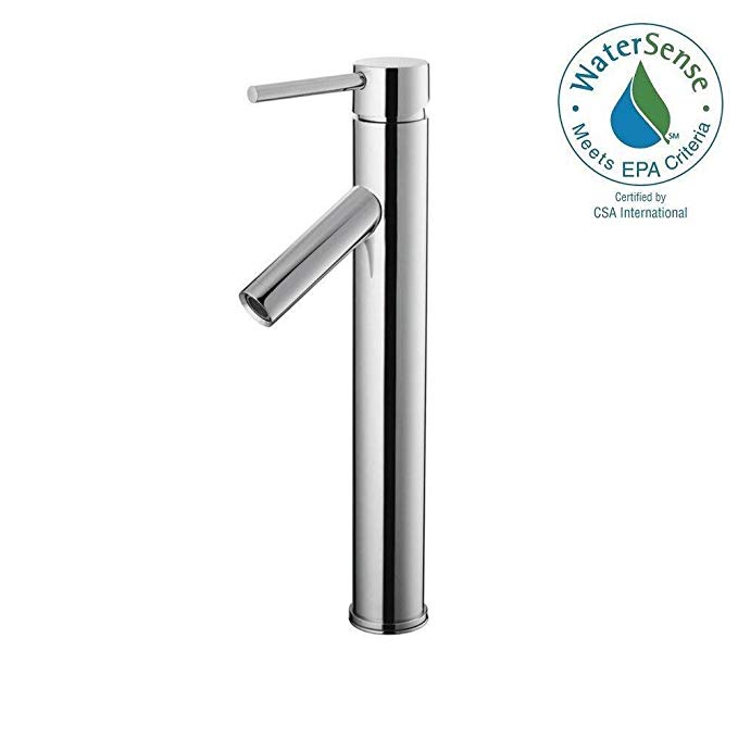 Glacier Bay Single Hole 1-Handle Vessel Bathroom Faucet in Brushed Nickel