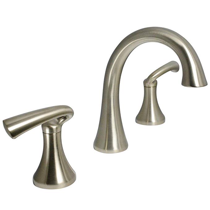 Symmons SLW-8212-STN-RP Brenna Widespread Faucet, Satin Nickel