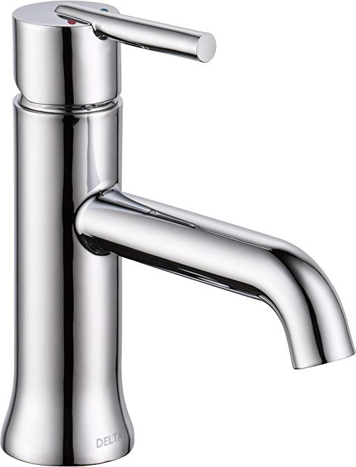 Delta Trinsic Single-Handle Bathroom Faucet with Metal Drain Assembly, Chrome 559LF-MPU