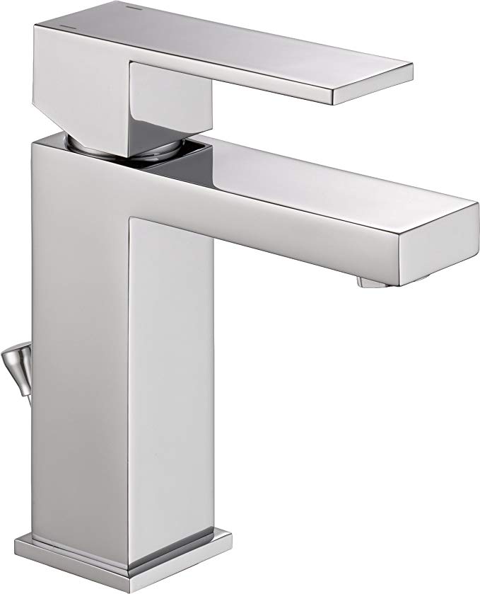 Delta Modern Single-Handle Bathroom Faucet with Drain Assembly, Chrome 567LF-PP