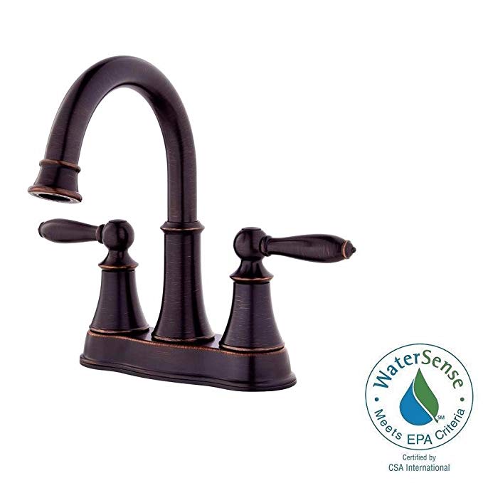 Pfister LF-048-COYY Courant 4 in. Centerset 2-Handle Bathroom Faucet in Tuscan Bronze