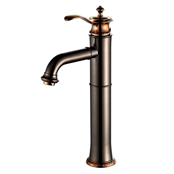 MYHB Bathroom Vessel Sink faucet for Bowl Single Handle Lavatory Mixer Tap, GZ Oil Rubbed Bronze-DS045
