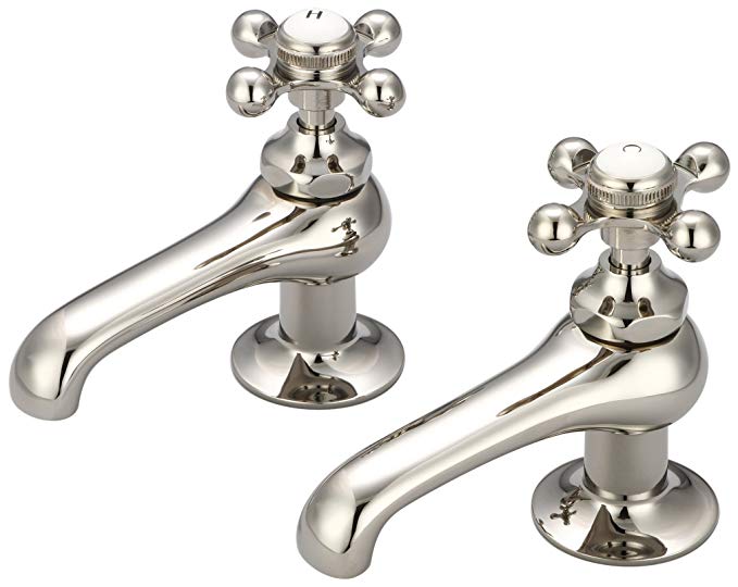 Water Creation F1-0003-05-AX Vintage Classic Basin Cocks Lavatory Faucet