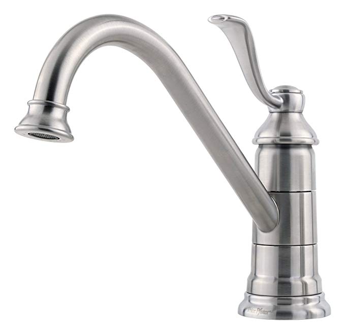 Pfister LG341PS0 Portland 1-Handle Kitchen Faucet in Stainless Steel, Water-Efficient Model