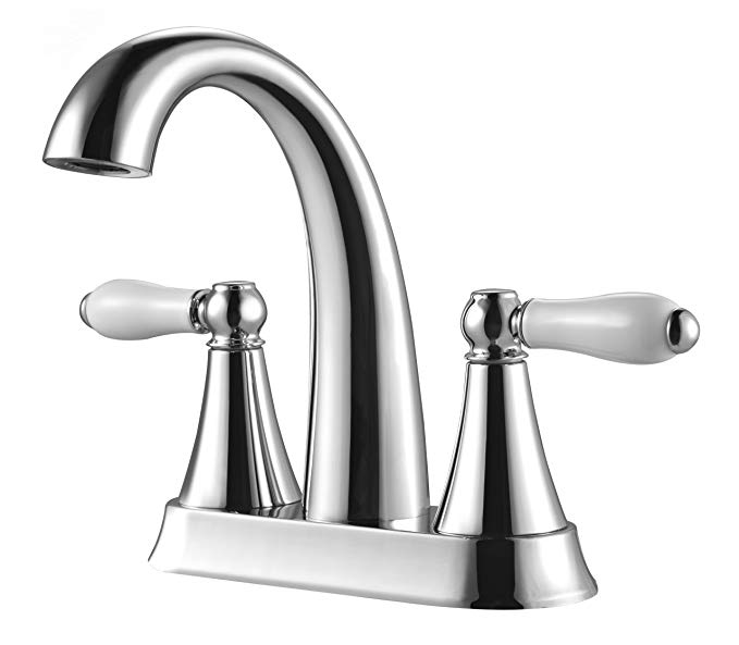 Pfister LF048KYCC Kaylon 2-Handle 4 Inch Centerset Bathroom Faucet in Polished Chrome, Water-Efficient Model