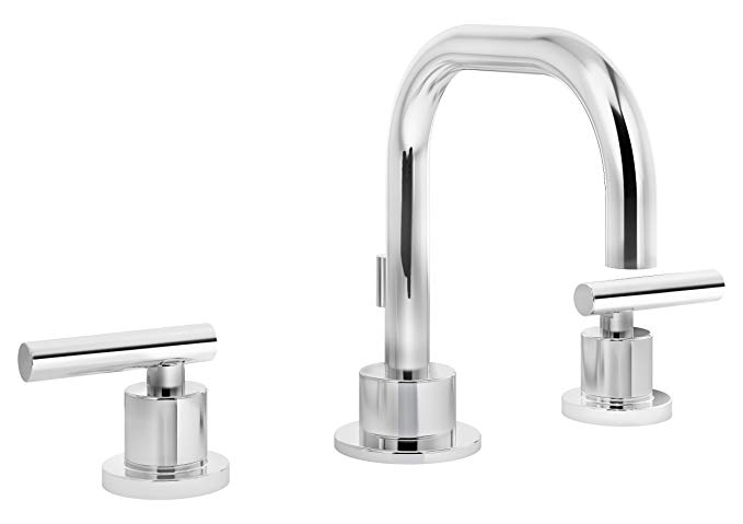 Symmons Dia Two-Handle 8-16 Inch Widespread Bathroom Faucet with Pop-Up Drain & Lift Rod, Chrome (SLW-3512)
