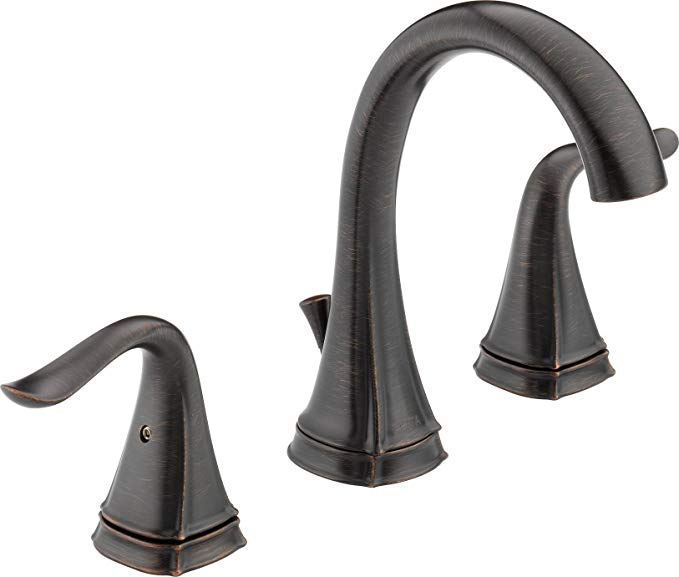 Delta 35705LF-RB Celice Two Handle Widespread Bathroom Faucet, Venetian Bronze