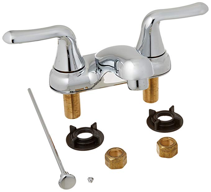 American Standard 2275.505.002 Colony Soft Double-Handle Centerset Lavatory Faucet with Lever Handles, Chrome