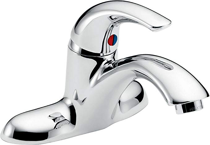 Delta Faucet 22C101 22T Less Pop-Up Single Handle Centerset Bathroom Faucet, Chrome