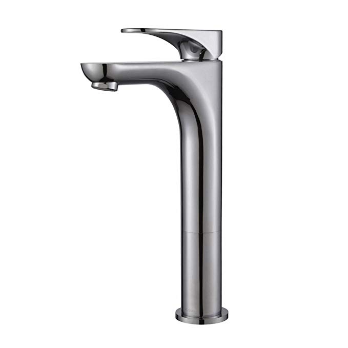 Kraus FVS-13900CH Aquila Single Lever Vessel Bathroom Faucet, Chrome