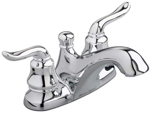 American Standard 4508.201.002 Princeton Two-Lever Handle Centerset Faucet with Metal Speed Connect Pop Up Drain, Polished Chrome