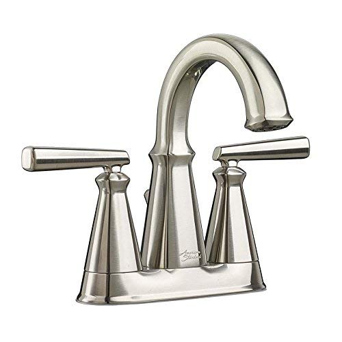 American Standard Kirkdale Brushed Nickel 2-Handle 4-in Centerset WaterSense Bathroom Faucet