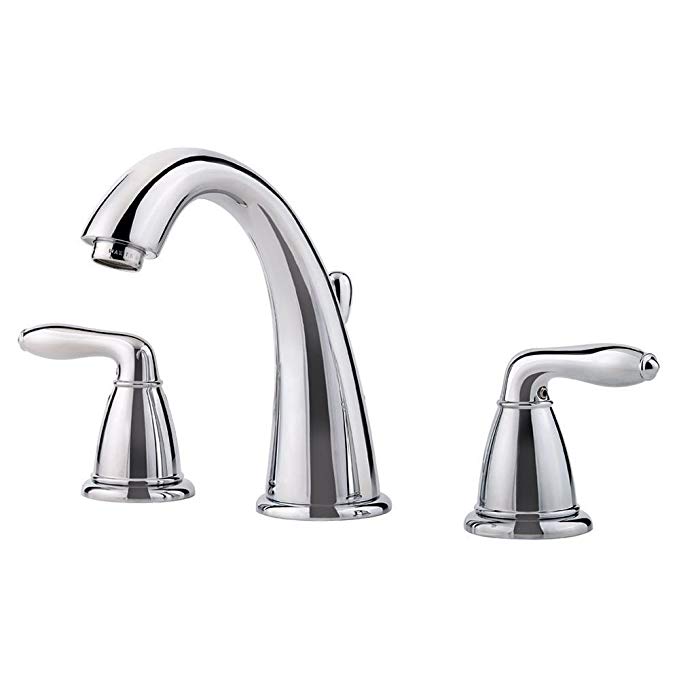 Pfister LG49SR0C Serrano 2-Handle 8 Inch Widespread Bathroom Faucet in Polished Chrome, Water-Efficient Model