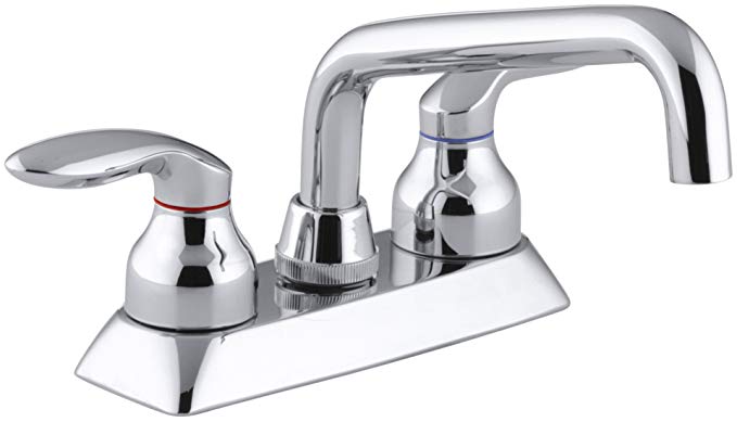 KOHLER K-15270-4-CP Coralais Laundry Sink Faucet, Polished Chrome