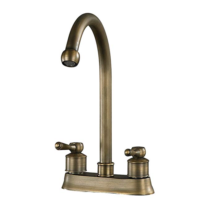 Sterling Industries 88-9016 2-Handle Centre Faucet Set, 9.5-Inch, Antique Brass